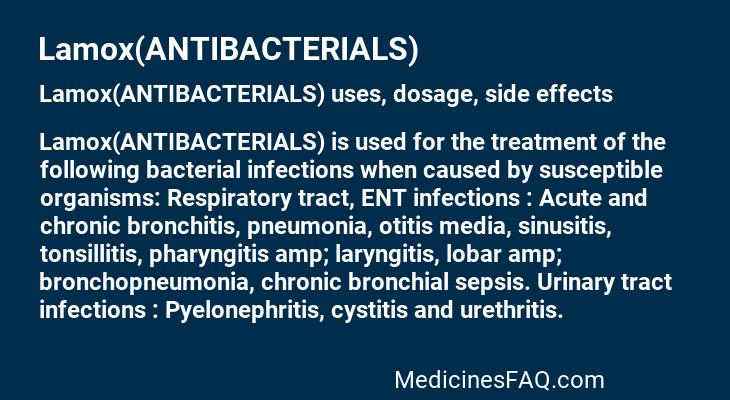 Lamox(ANTIBACTERIALS)