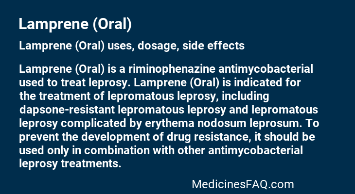 Lamprene (Oral)