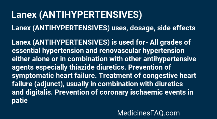 Lanex (ANTIHYPERTENSIVES)