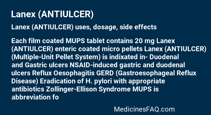 Lanex (ANTIULCER)