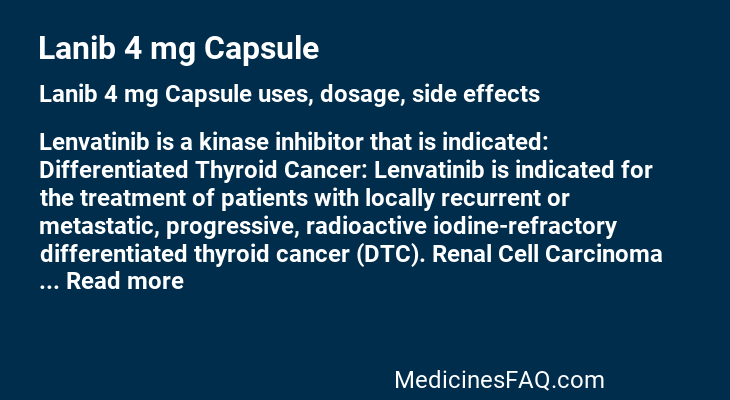 Lanib 4 mg Capsule