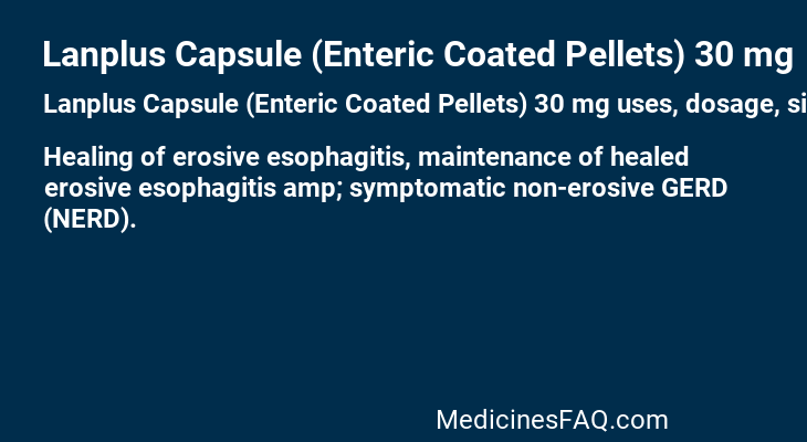 Lanplus Capsule (Enteric Coated Pellets) 30 mg