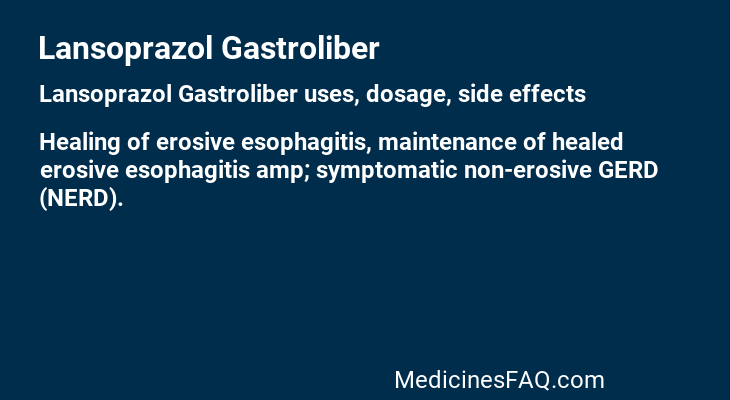 Lansoprazol Gastroliber