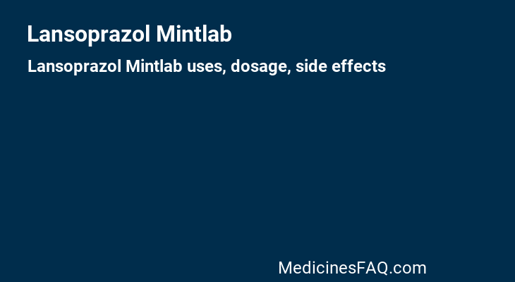 Lansoprazol Mintlab