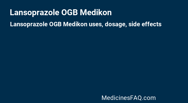 Lansoprazole OGB Medikon