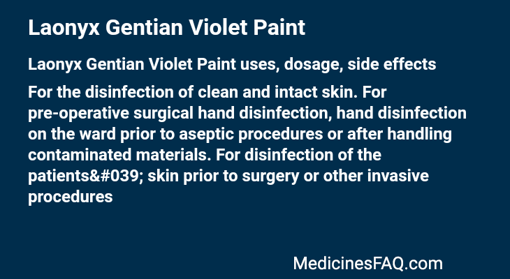 Laonyx Gentian Violet Paint