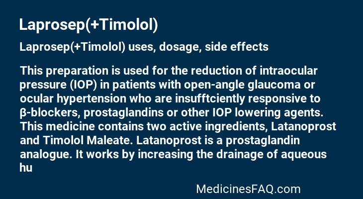 Laprosep(+Timolol)