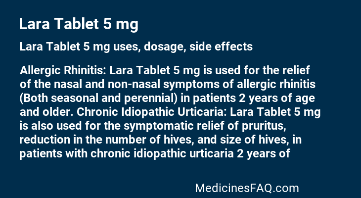 Lara Tablet 5 mg