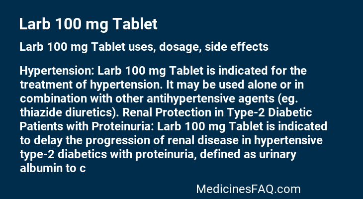 Larb 100 mg Tablet