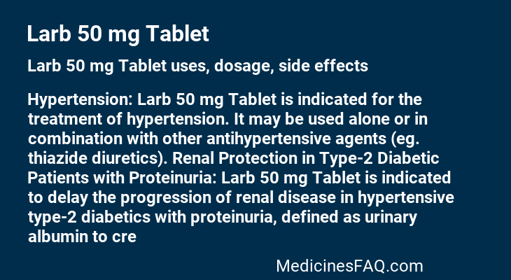 Larb 50 mg Tablet