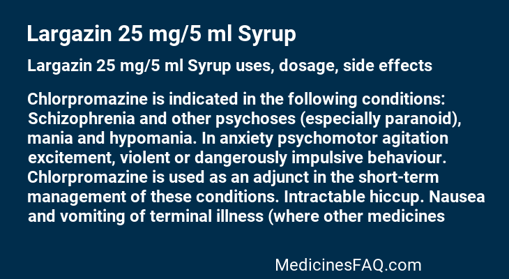 Largazin 25 mg/5 ml Syrup