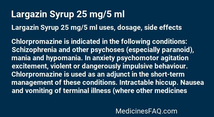 Largazin Syrup 25 mg/5 ml