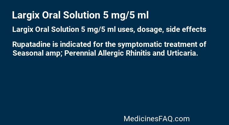 Largix Oral Solution 5 mg/5 ml