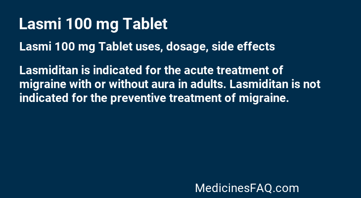 Lasmi 100 mg Tablet