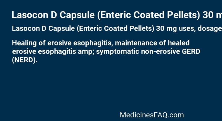 Lasocon D Capsule (Enteric Coated Pellets) 30 mg