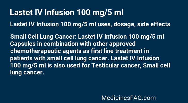 Lastet IV Infusion 100 mg/5 ml