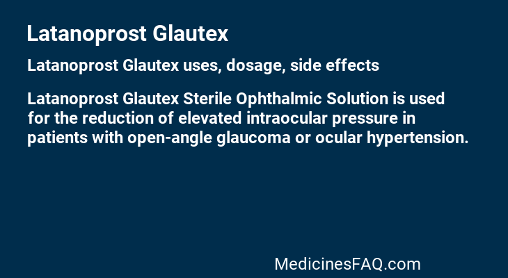 Latanoprost Glautex