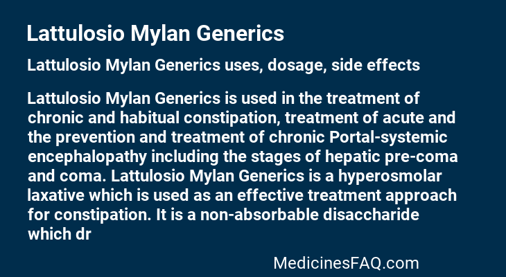 Lattulosio Mylan Generics