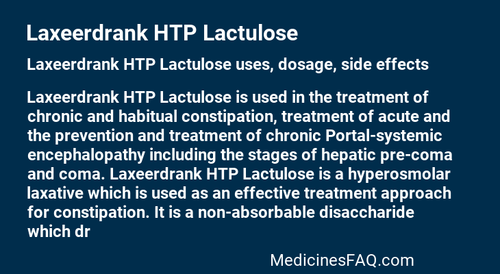 Laxeerdrank HTP Lactulose