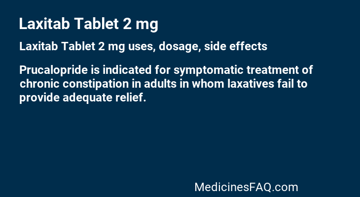 Laxitab Tablet 2 mg