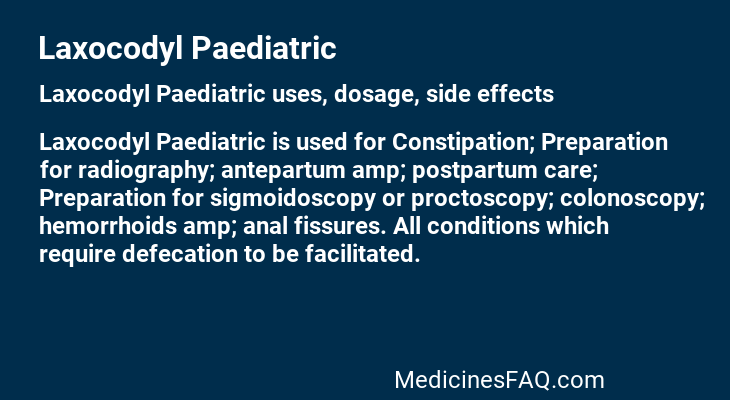 Laxocodyl Paediatric