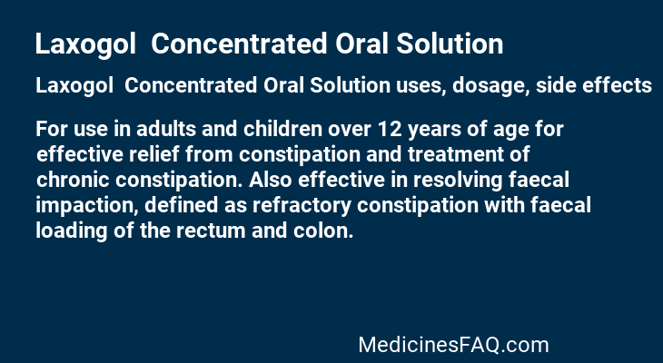 Laxogol  Concentrated Oral Solution