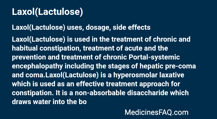 Laxol(Lactulose)