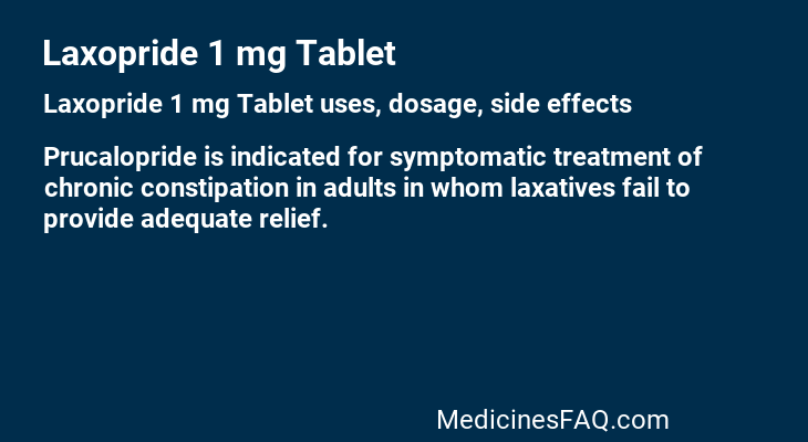 Laxopride 1 mg Tablet