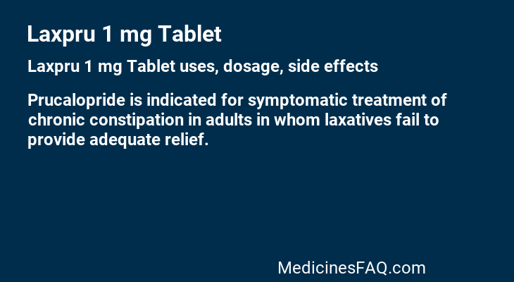 Laxpru 1 mg Tablet