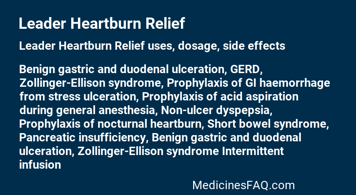 Leader Heartburn Relief