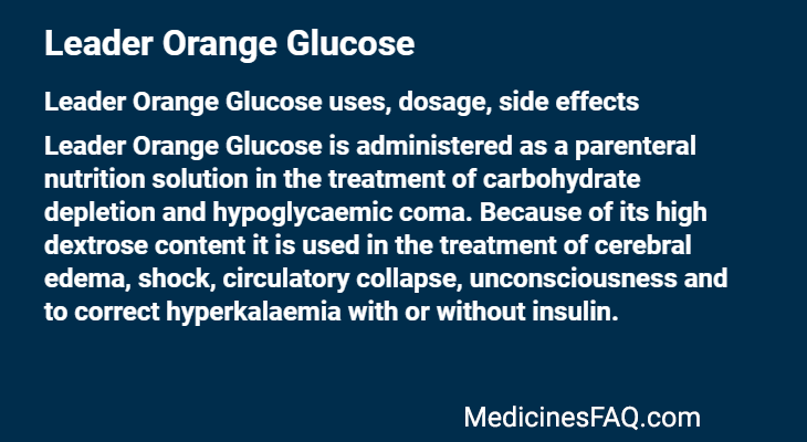 Leader Orange Glucose