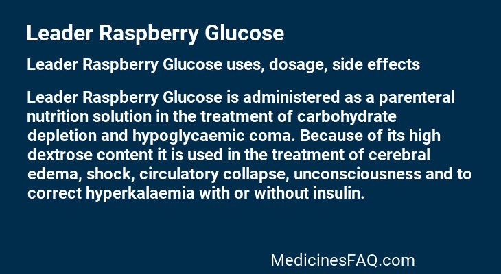 Leader Raspberry Glucose
