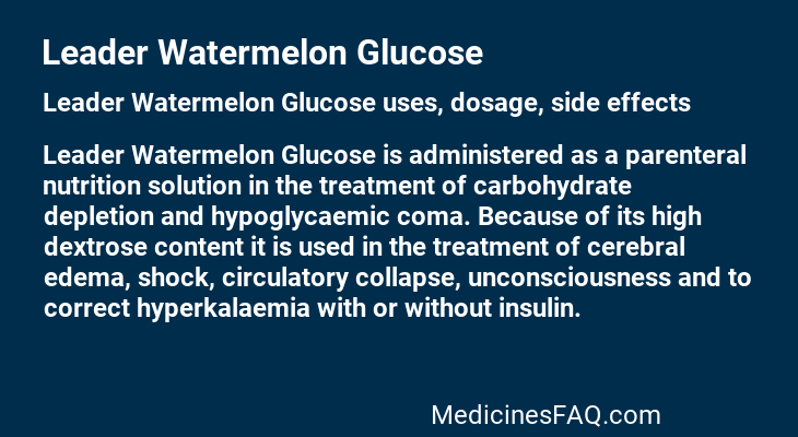 Leader Watermelon Glucose