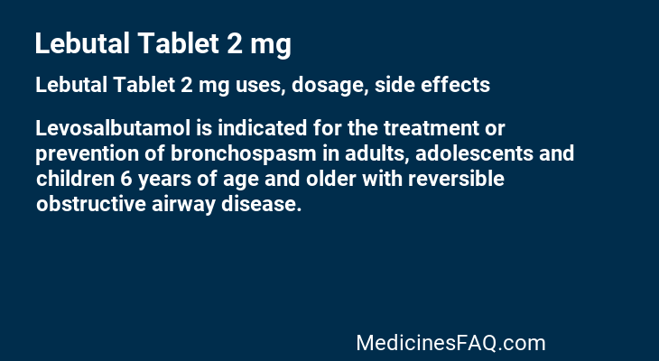 Lebutal Tablet 2 mg