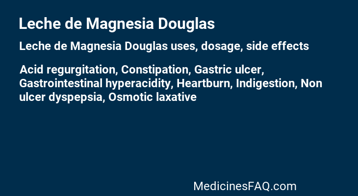 Leche de Magnesia Douglas