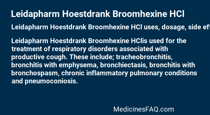 Leidapharm Hoestdrank Broomhexine HCl