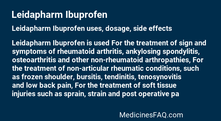 Leidapharm Ibuprofen