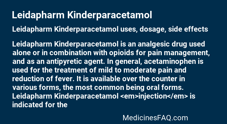 Leidapharm Kinderparacetamol