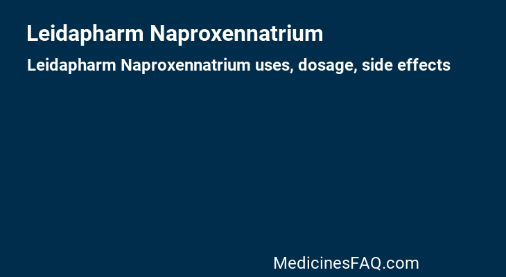 Leidapharm Naproxennatrium