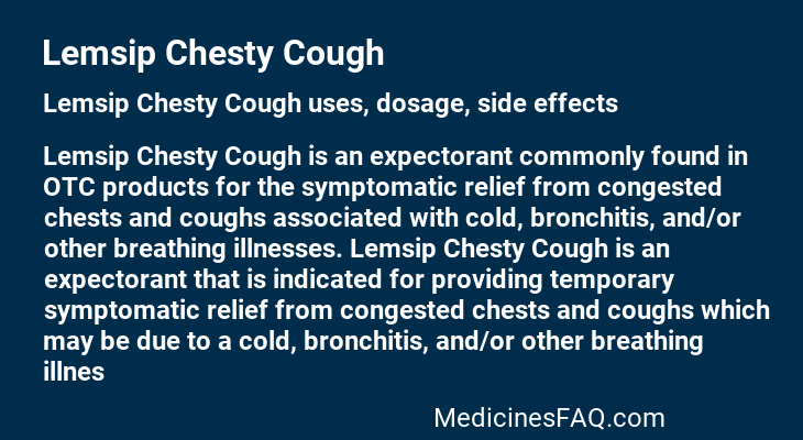 Lemsip Chesty Cough
