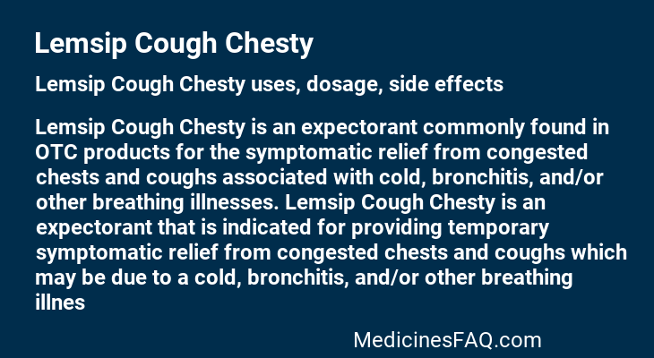 Lemsip Cough Chesty