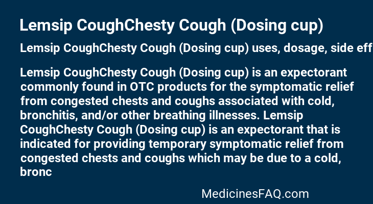 Lemsip CoughChesty Cough (Dosing cup)