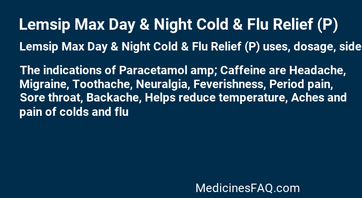 Lemsip Max Day & Night Cold & Flu Relief (P)