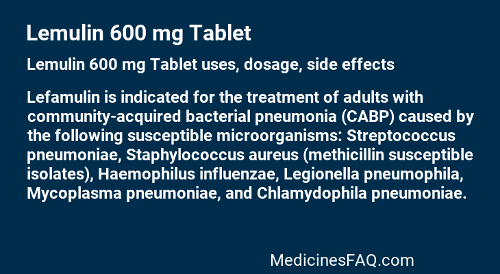 Lemulin 600 mg Tablet