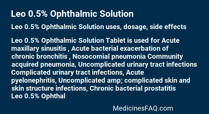 Leo 0.5% Ophthalmic Solution