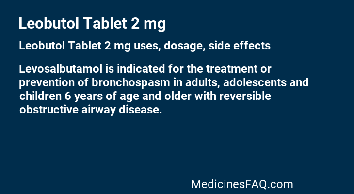 Leobutol Tablet 2 mg