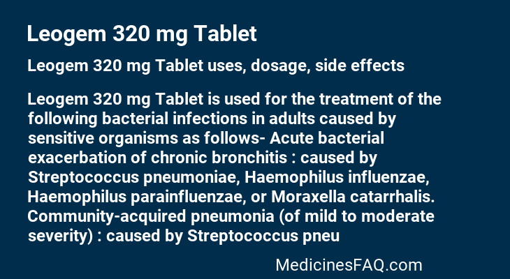 Leogem 320 mg Tablet