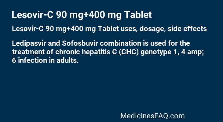 Lesovir-C 90 mg+400 mg Tablet