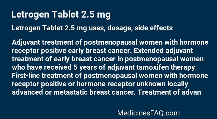 Letrogen Tablet 2.5 mg