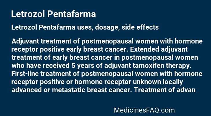 Letrozol Pentafarma